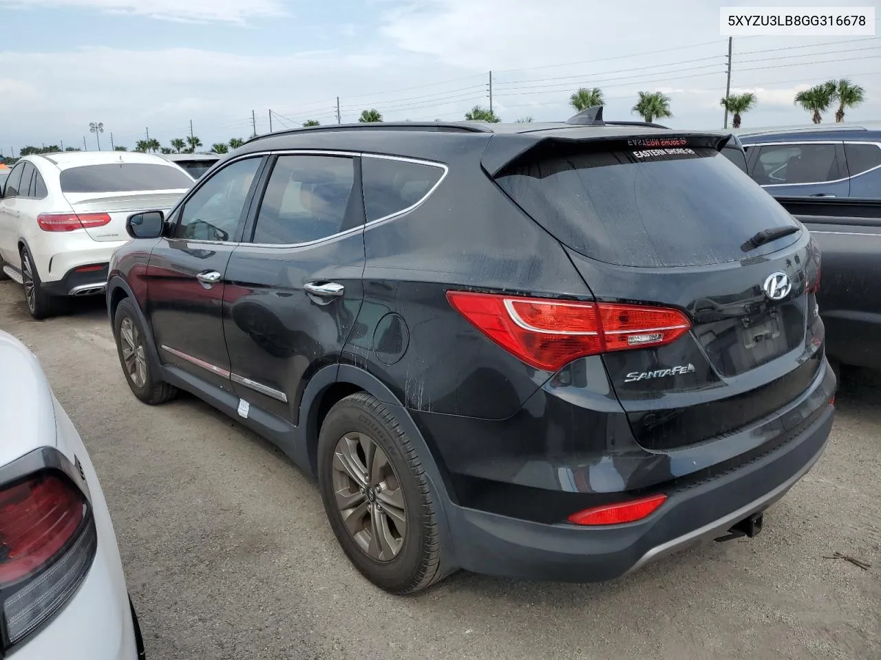 2016 Hyundai Santa Fe Sport VIN: 5XYZU3LB8GG316678 Lot: 76138694