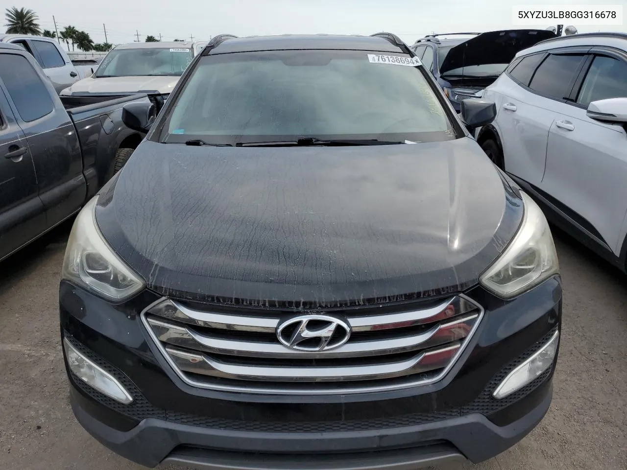 2016 Hyundai Santa Fe Sport VIN: 5XYZU3LB8GG316678 Lot: 76138694