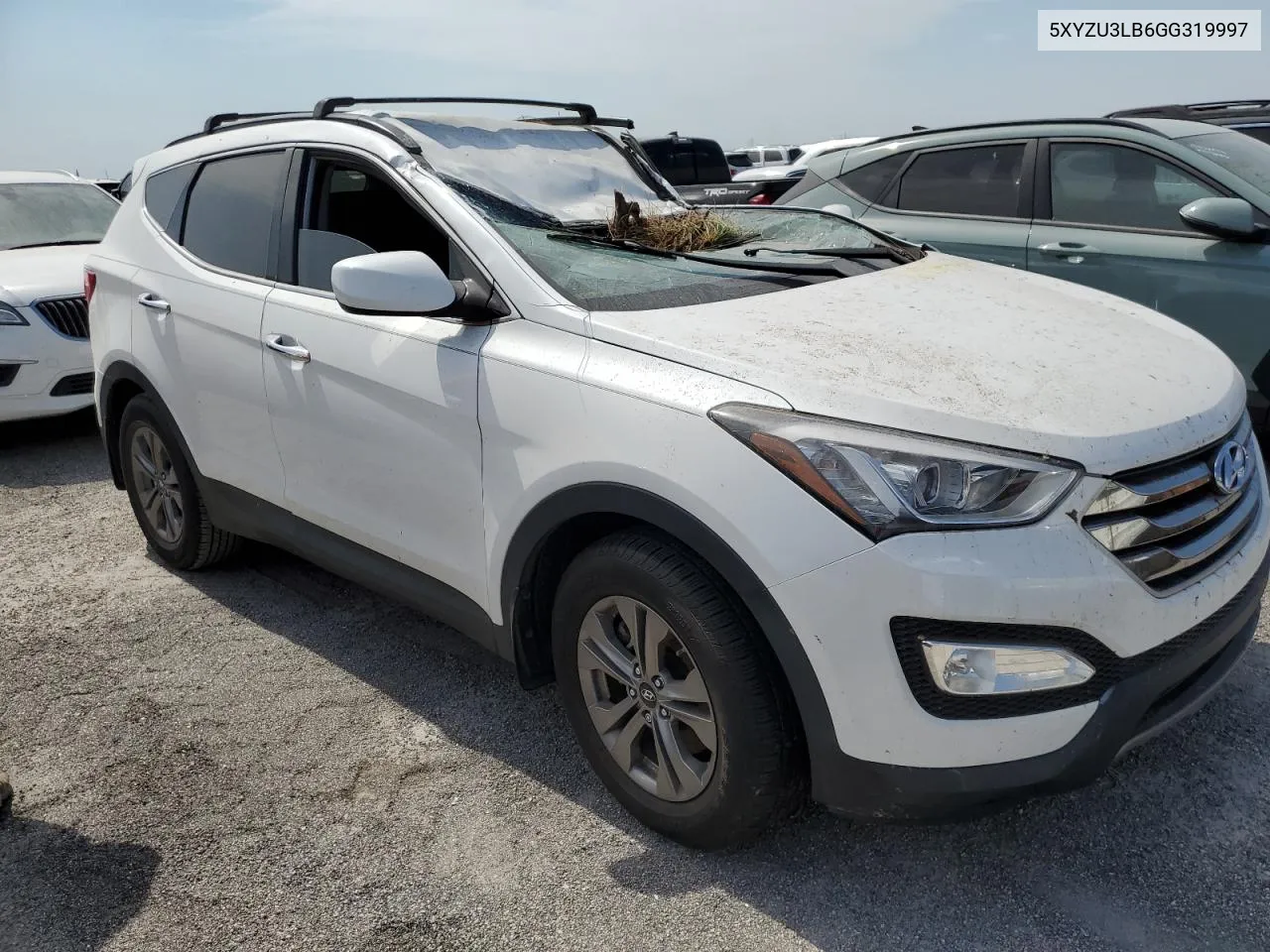 2016 Hyundai Santa Fe Sport VIN: 5XYZU3LB6GG319997 Lot: 76195454