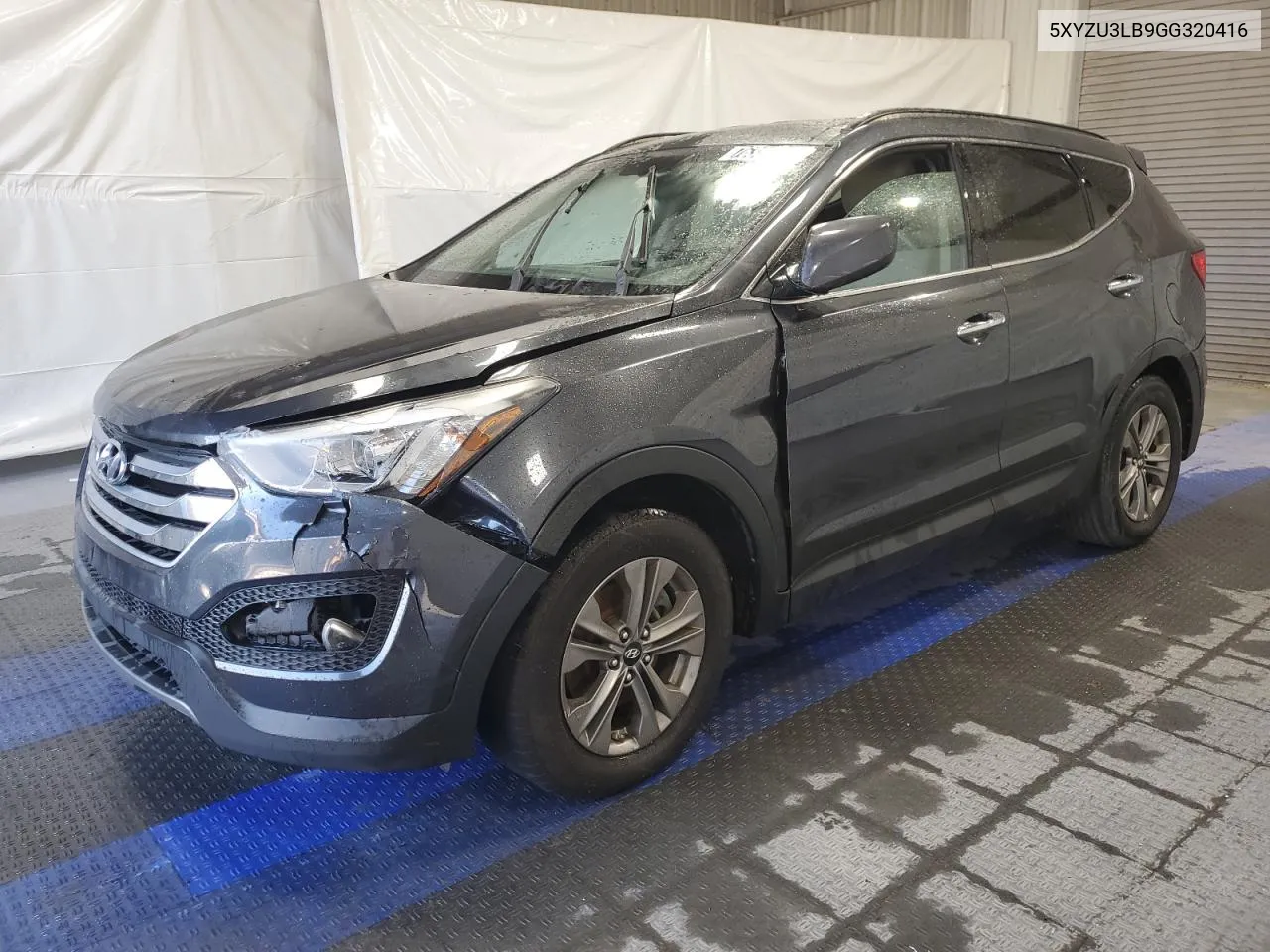 2016 Hyundai Santa Fe Sport VIN: 5XYZU3LB9GG320416 Lot: 76388584