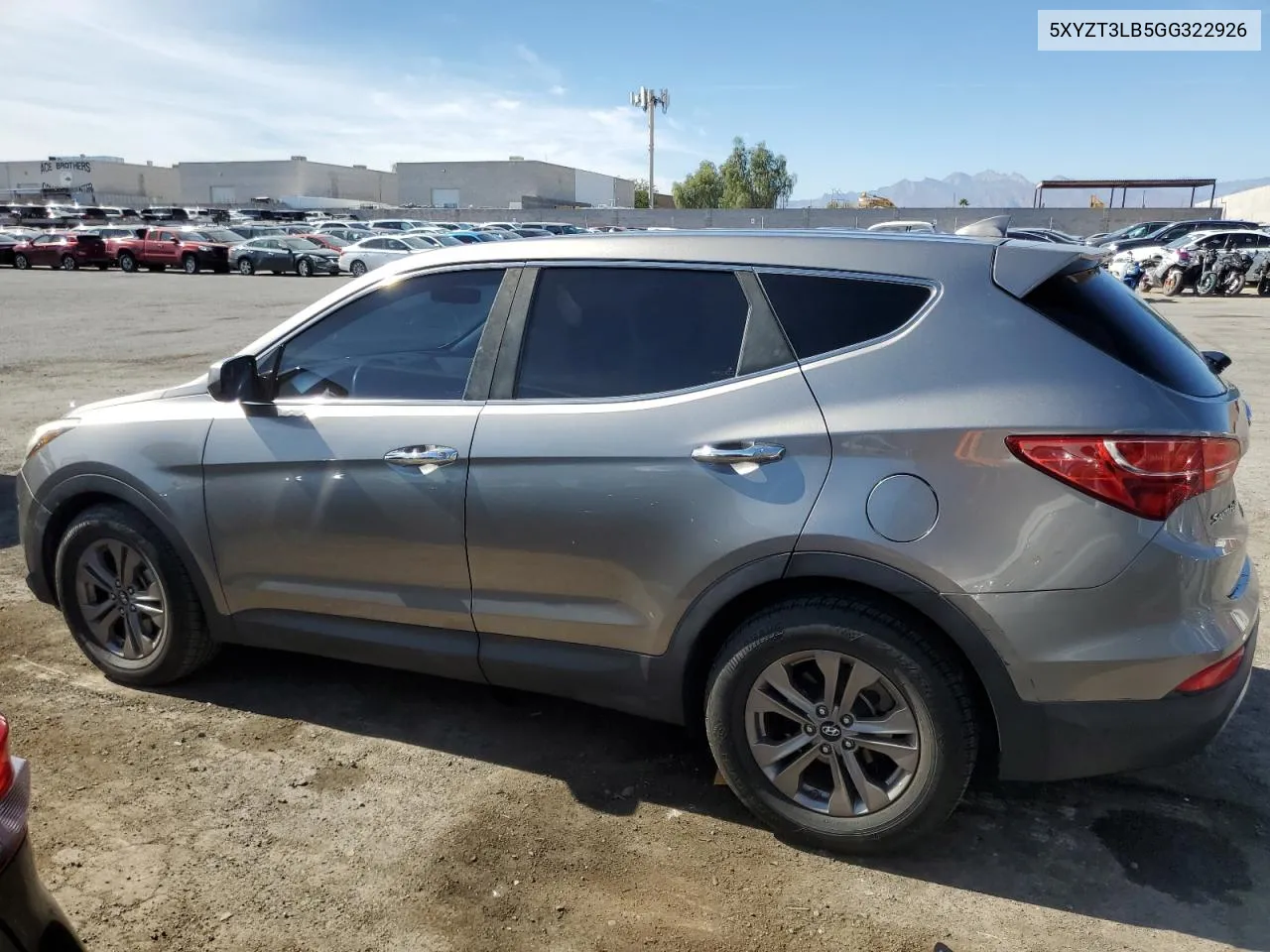 2016 Hyundai Santa Fe Sport VIN: 5XYZT3LB5GG322926 Lot: 76583764