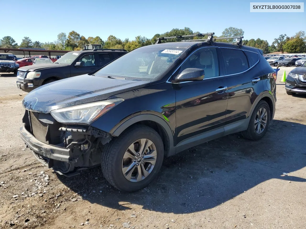 2016 Hyundai Santa Fe Sport VIN: 5XYZT3LB0GG307038 Lot: 76593114