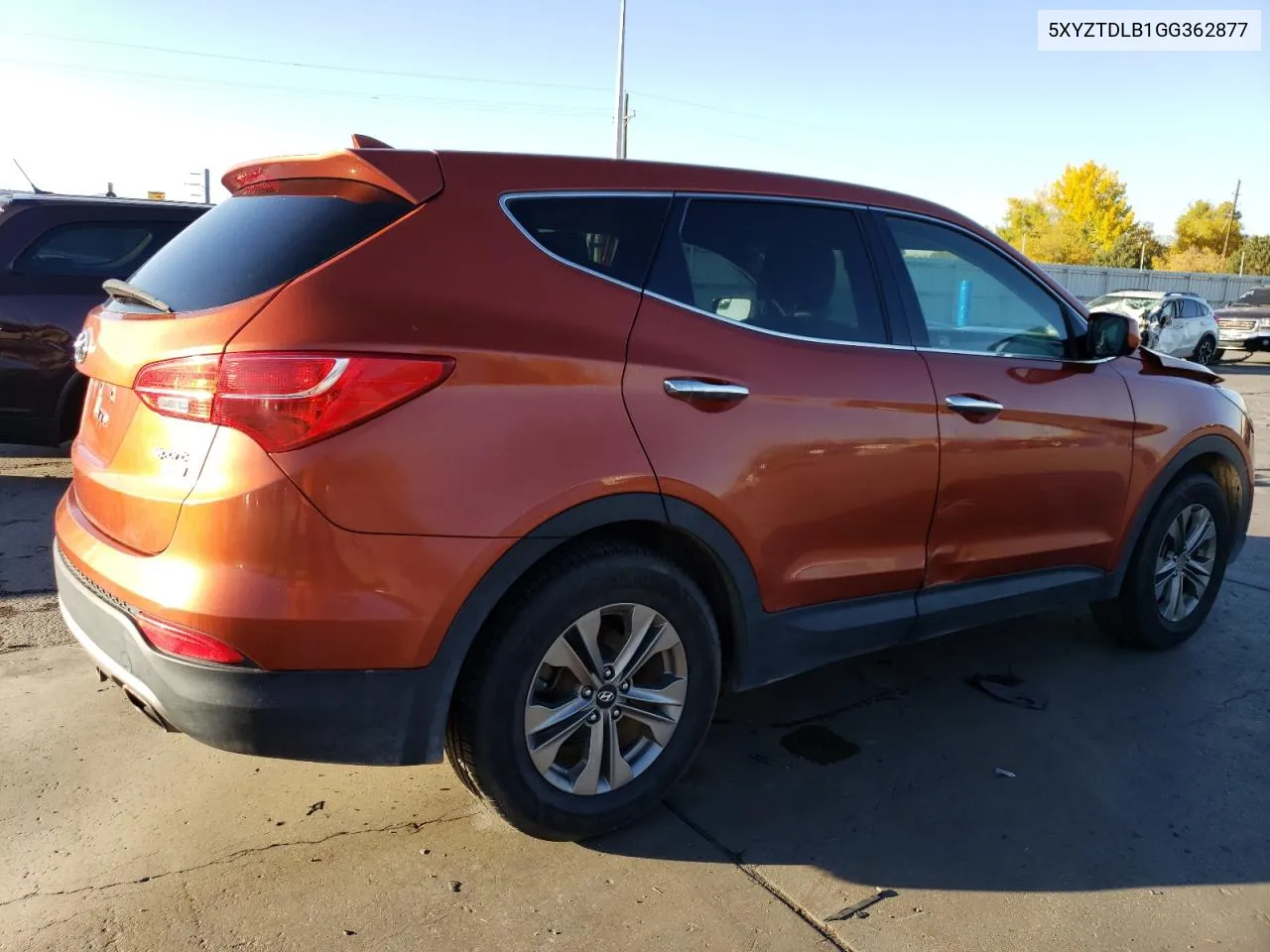 2016 Hyundai Santa Fe Sport VIN: 5XYZTDLB1GG362877 Lot: 76901074