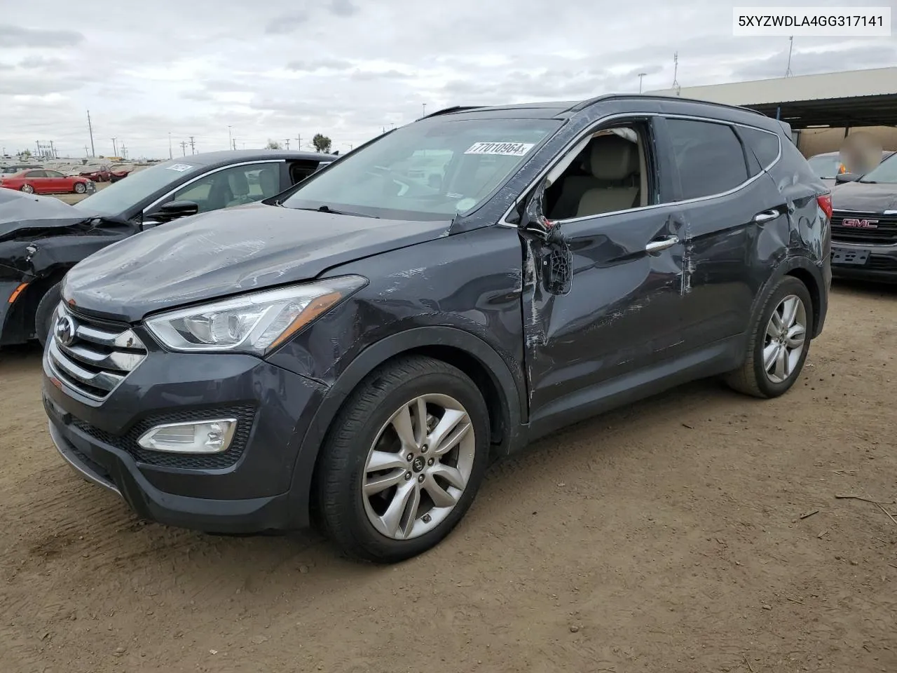 2016 Hyundai Santa Fe Sport VIN: 5XYZWDLA4GG317141 Lot: 77010964