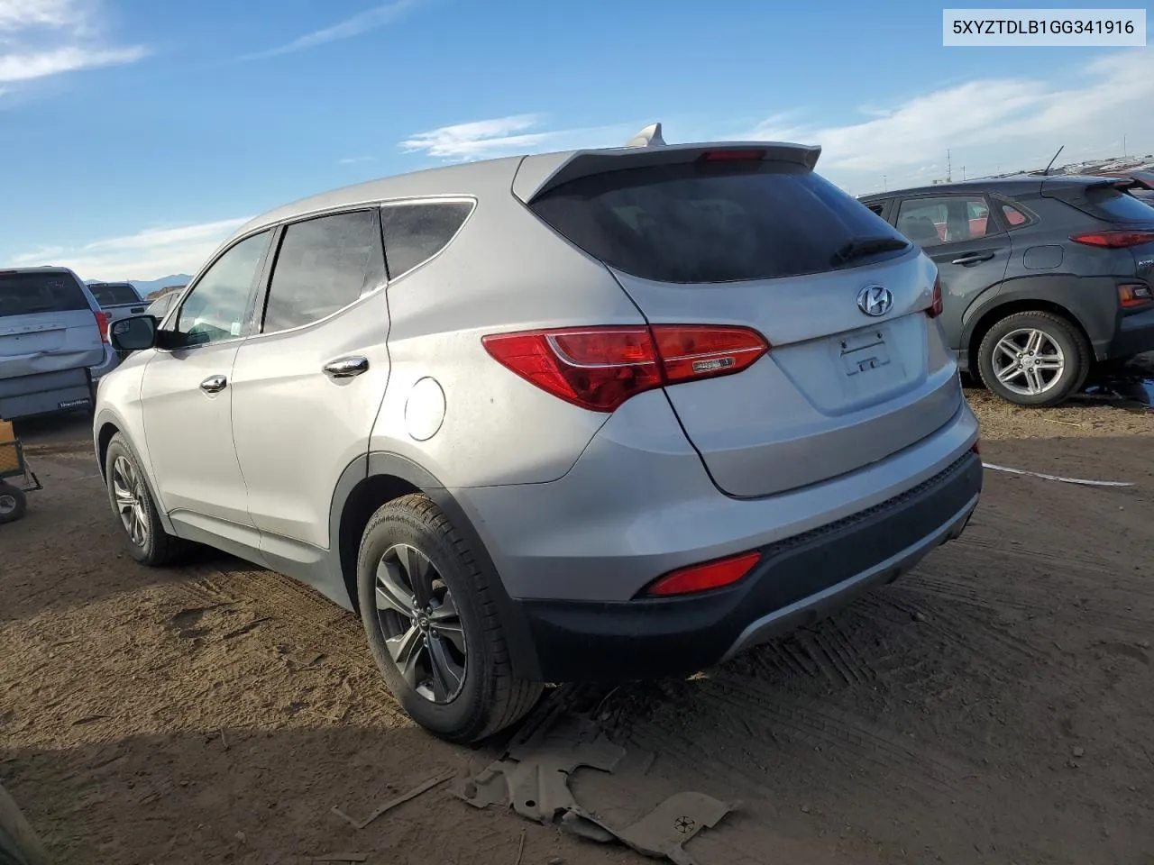 2016 Hyundai Santa Fe Sport VIN: 5XYZTDLB1GG341916 Lot: 77045434