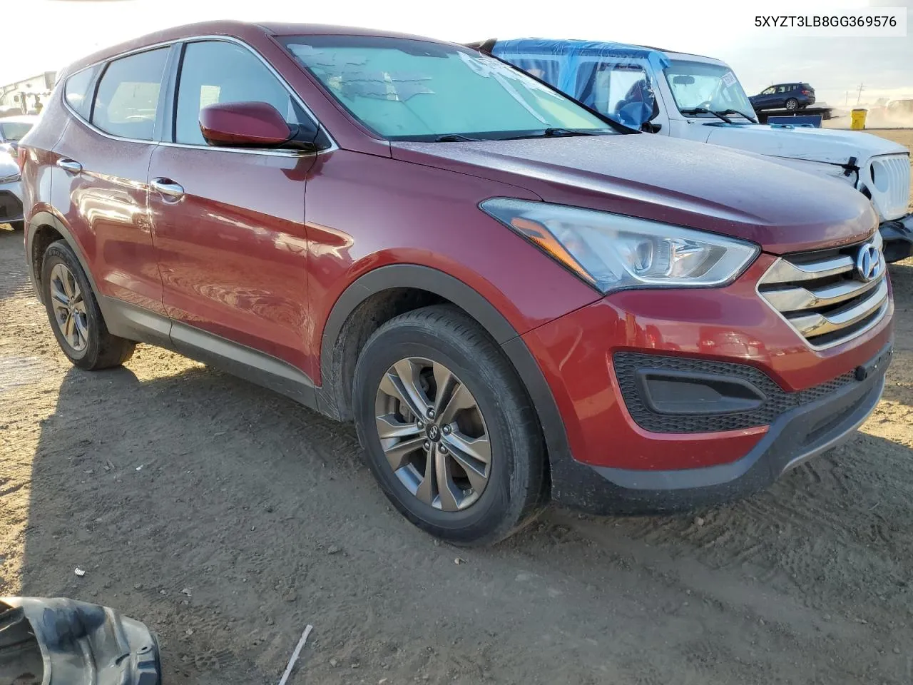 2016 Hyundai Santa Fe Sport VIN: 5XYZT3LB8GG369576 Lot: 77057594