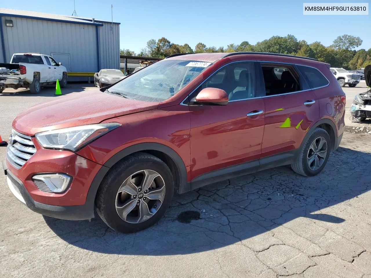 2016 Hyundai Santa Fe Se VIN: KM8SM4HF9GU163810 Lot: 77367774