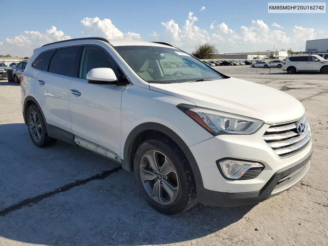 2016 Hyundai Santa Fe Se VIN: KM8SMDHF2GU162742 Lot: 77562304