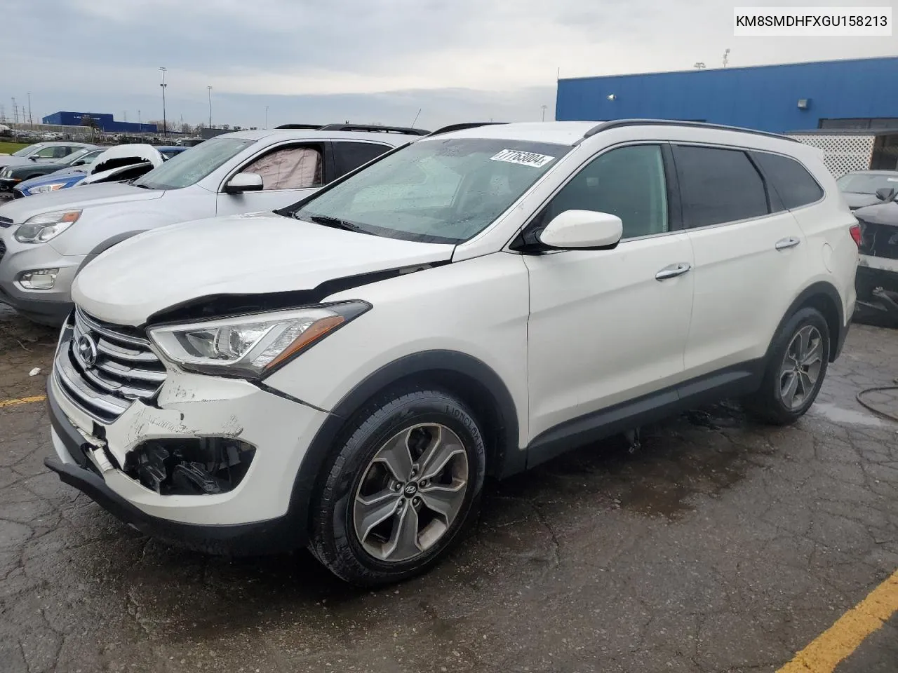 2016 Hyundai Santa Fe Se VIN: KM8SMDHFXGU158213 Lot: 77763004