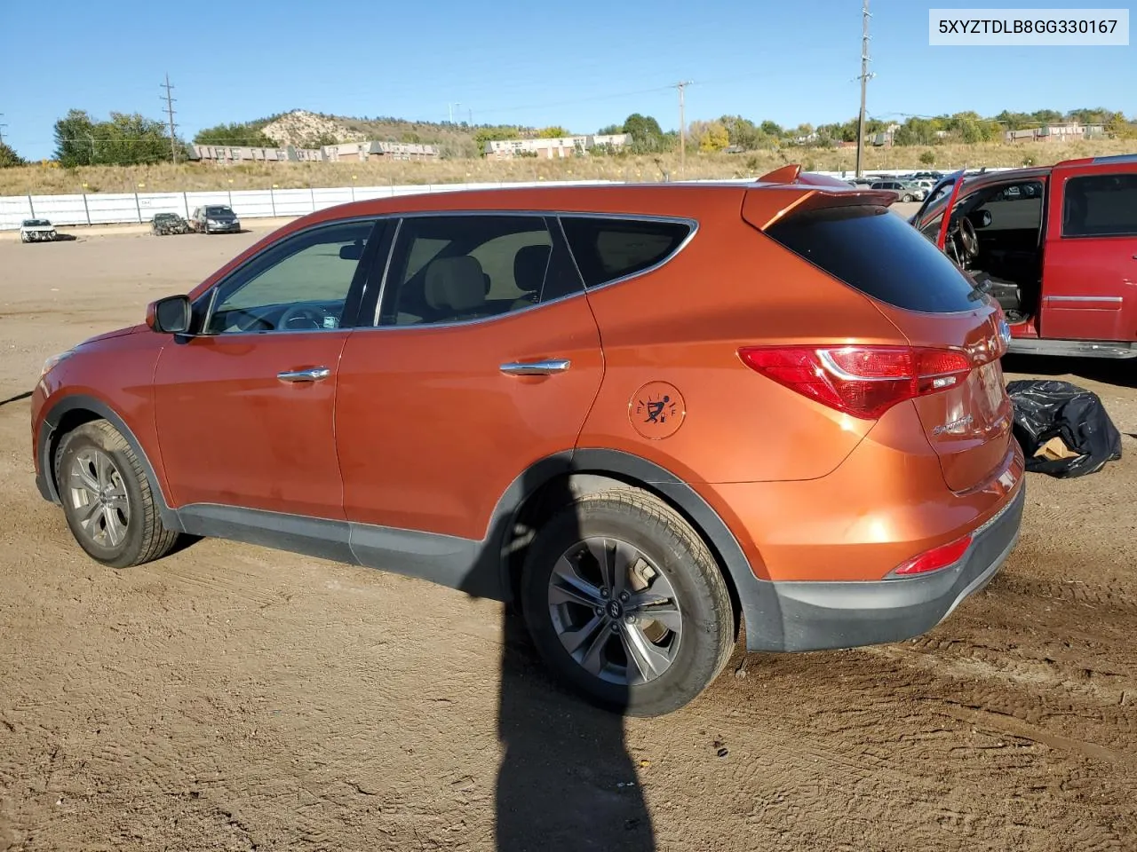 2016 Hyundai Santa Fe Sport VIN: 5XYZTDLB8GG330167 Lot: 78017264