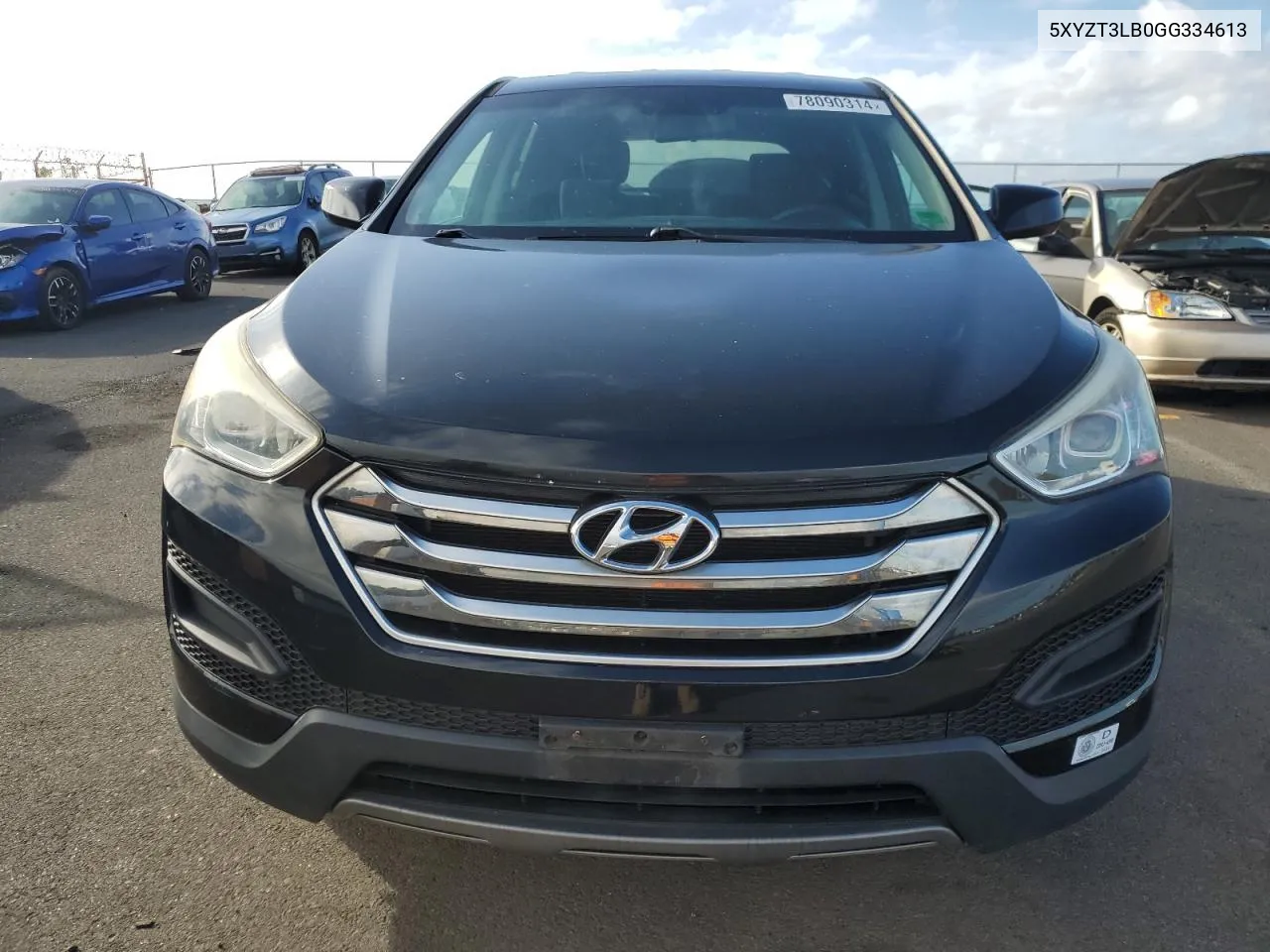 2016 Hyundai Santa Fe Sport VIN: 5XYZT3LB0GG334613 Lot: 78090314