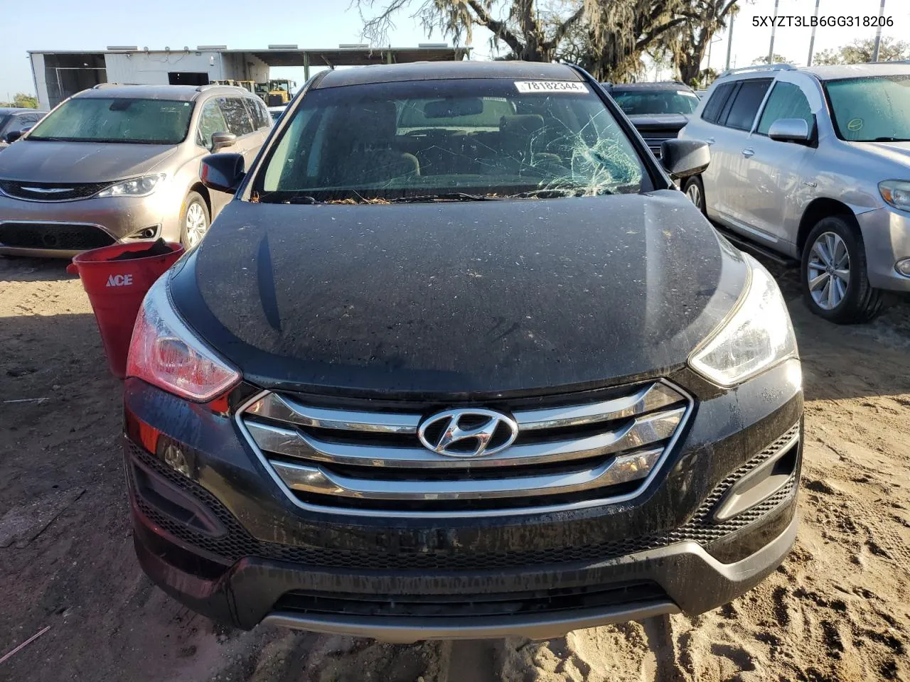 2016 Hyundai Santa Fe Sport VIN: 5XYZT3LB6GG318206 Lot: 78182344