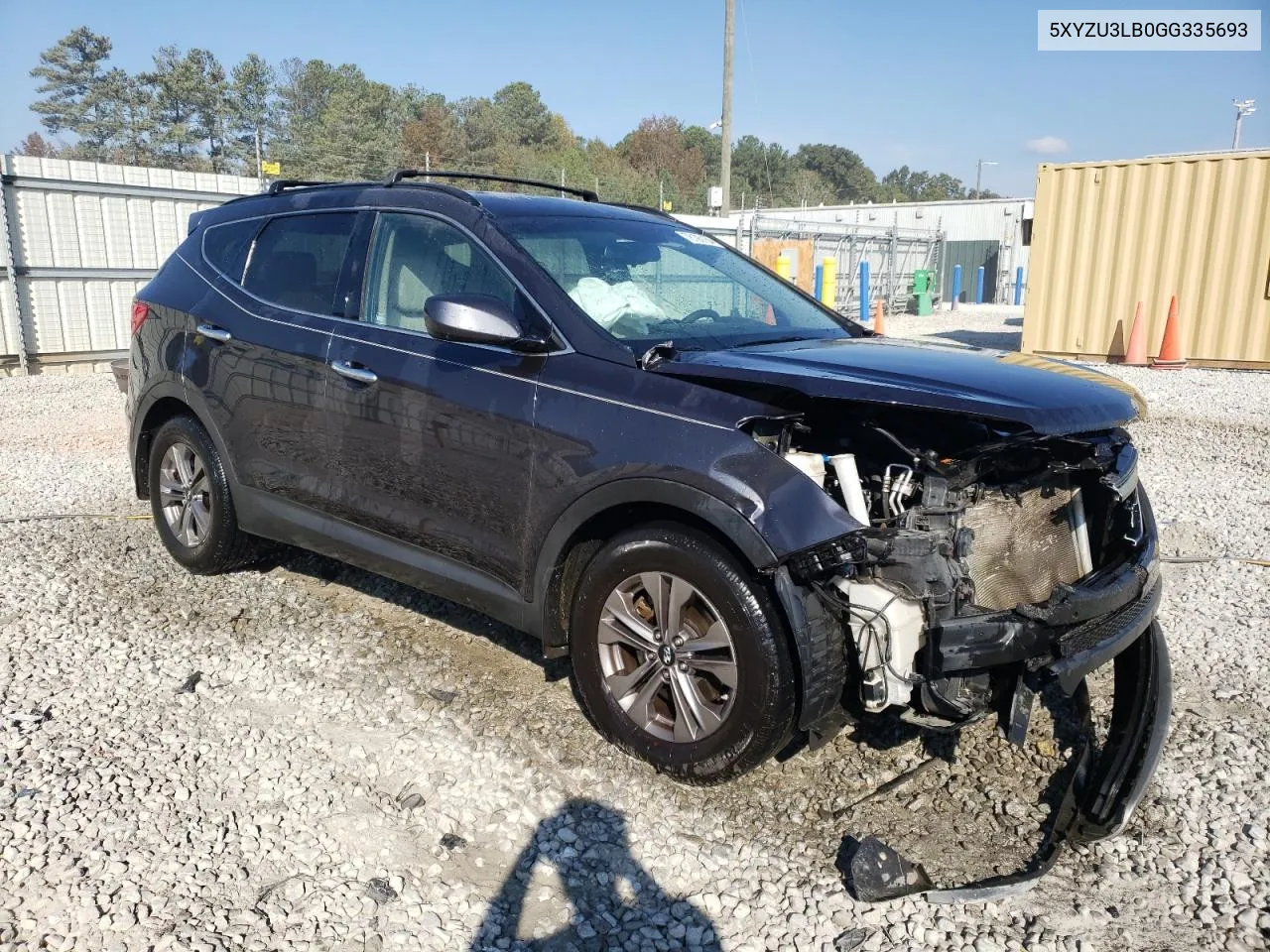 2016 Hyundai Santa Fe Sport VIN: 5XYZU3LB0GG335693 Lot: 78190154