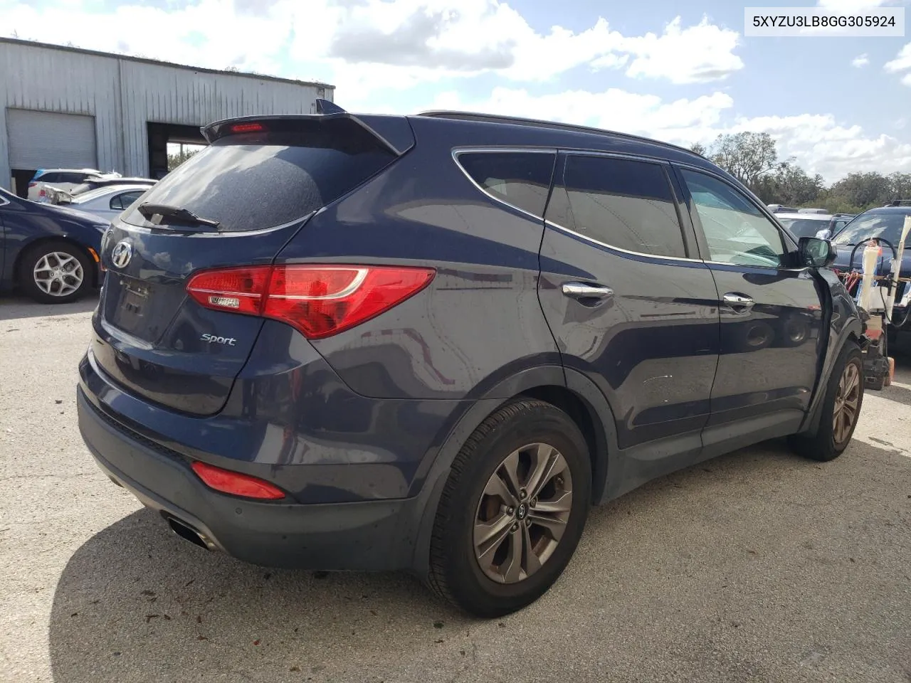 2016 Hyundai Santa Fe Sport VIN: 5XYZU3LB8GG305924 Lot: 78390864