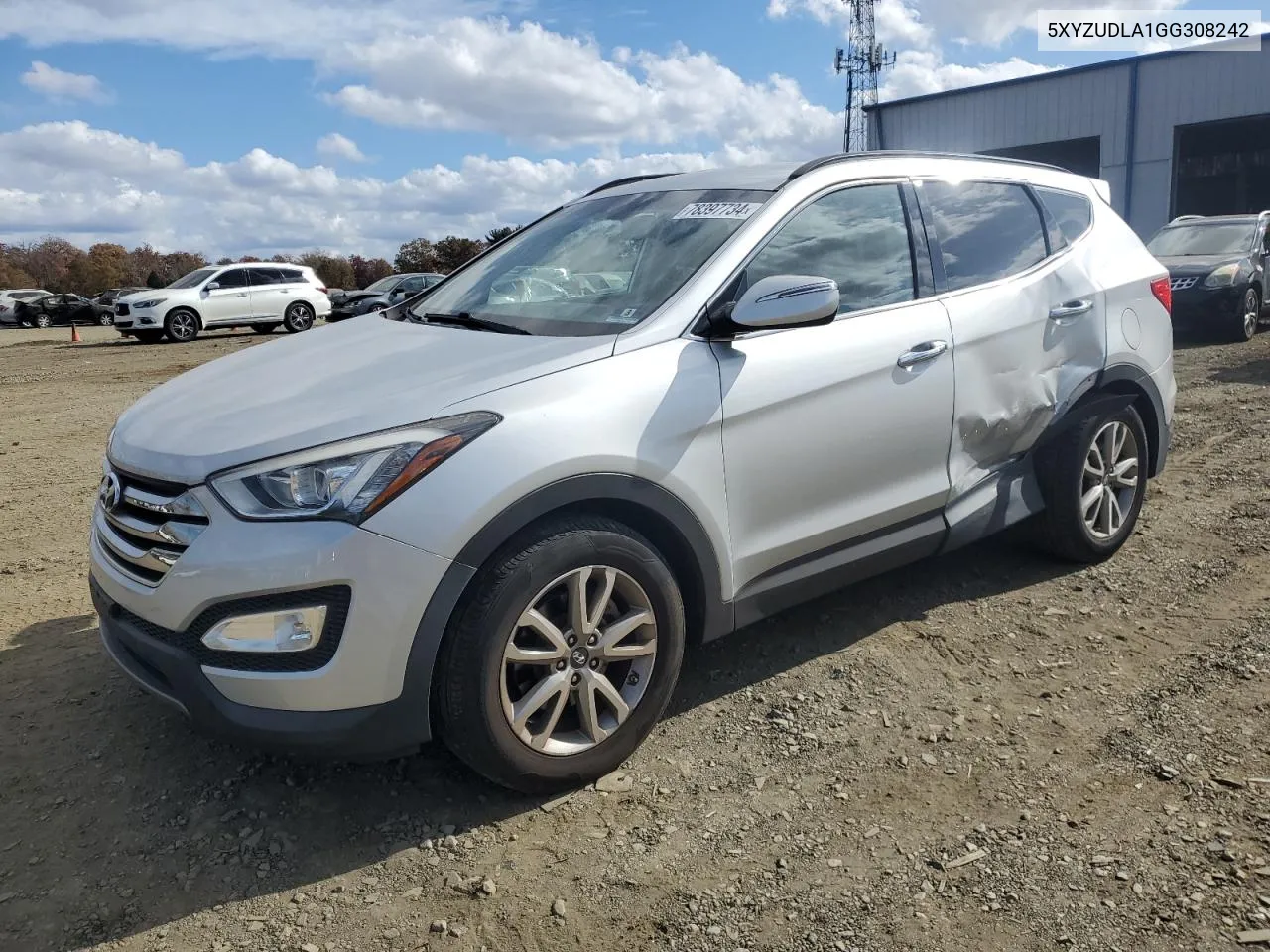 2016 Hyundai Santa Fe Sport VIN: 5XYZUDLA1GG308242 Lot: 78397734