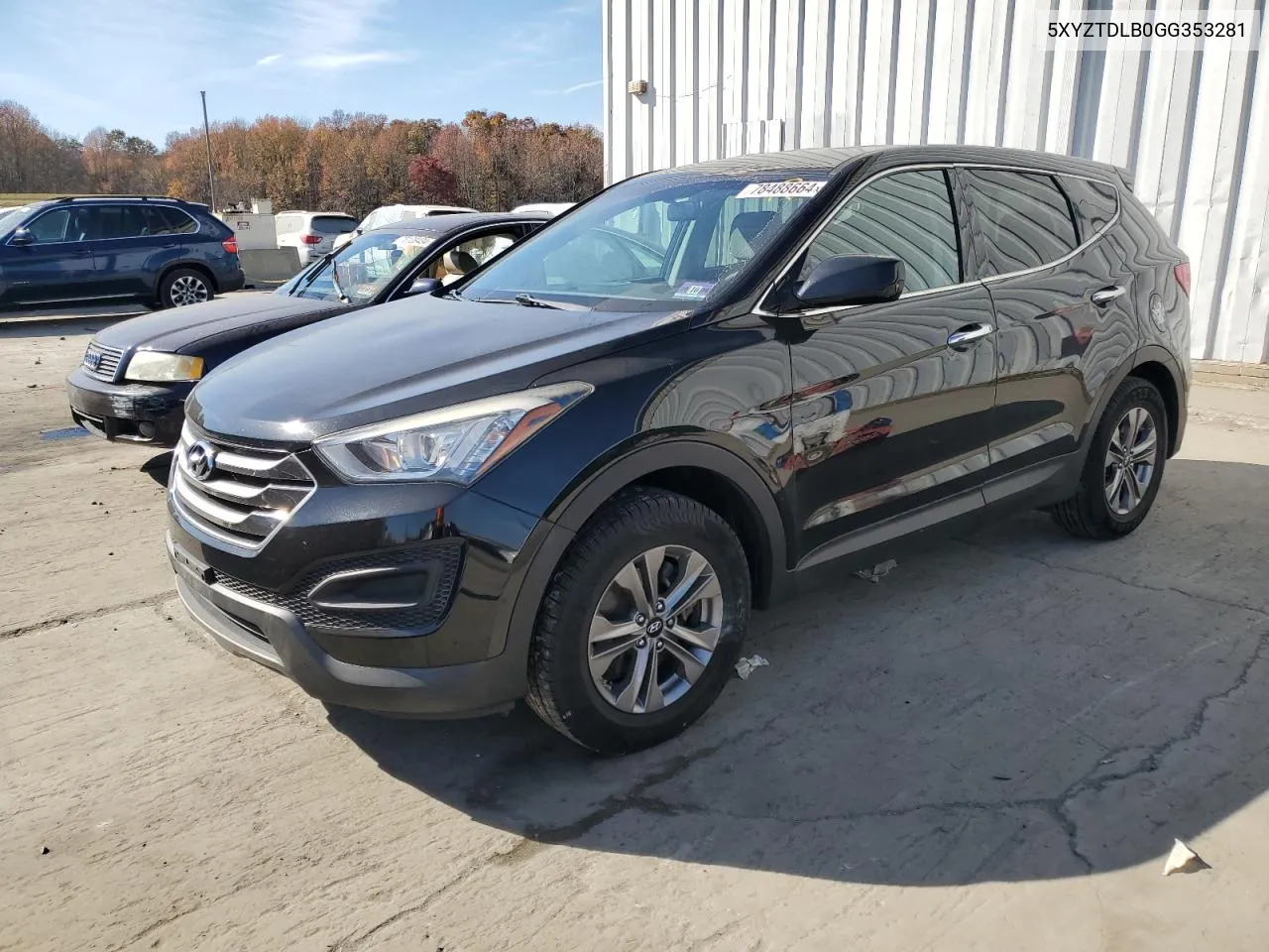 2016 Hyundai Santa Fe Sport VIN: 5XYZTDLB0GG353281 Lot: 78488664