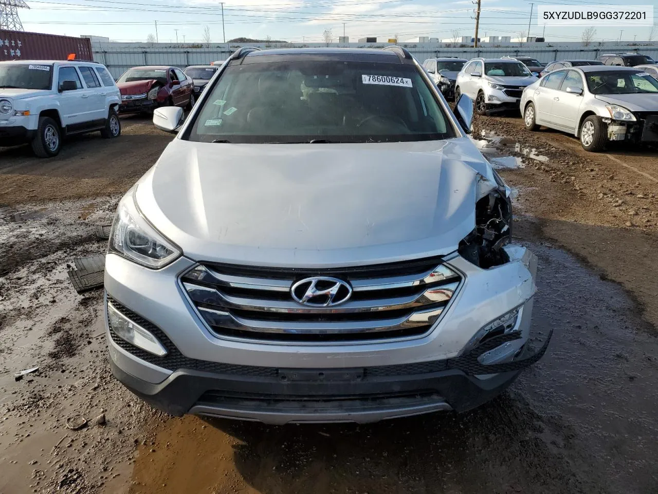 2016 Hyundai Santa Fe Sport VIN: 5XYZUDLB9GG372201 Lot: 78600624