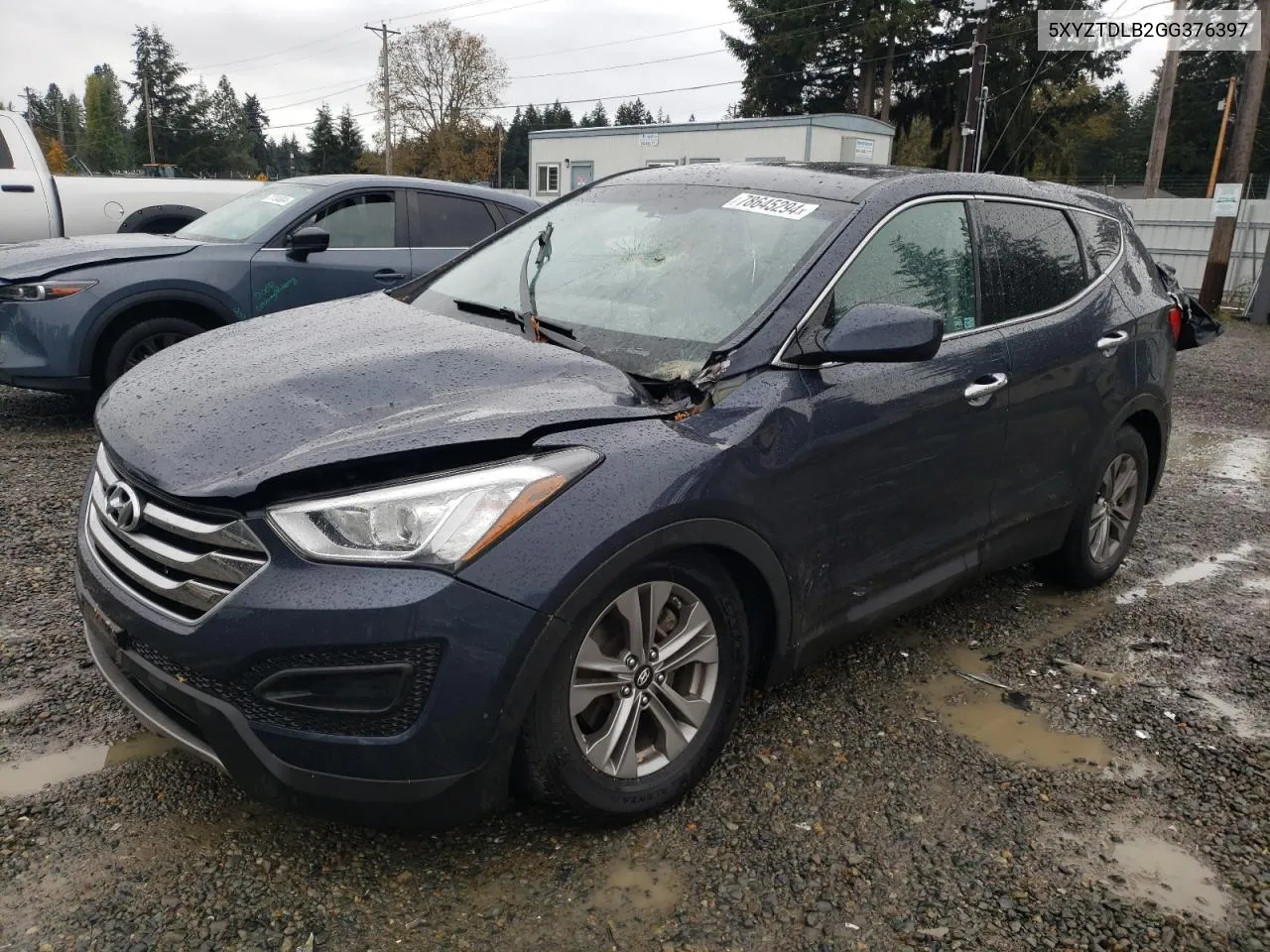 2016 Hyundai Santa Fe Sport VIN: 5XYZTDLB2GG376397 Lot: 78645294