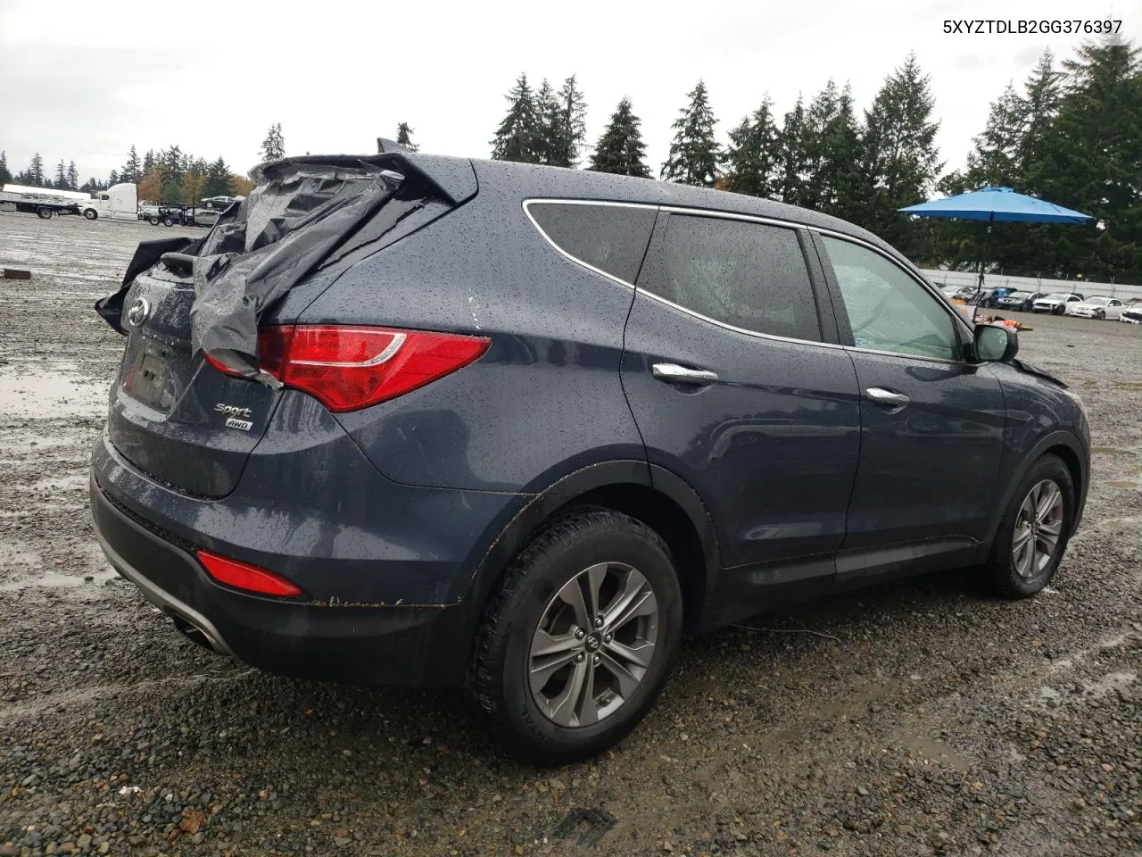 2016 Hyundai Santa Fe Sport VIN: 5XYZTDLB2GG376397 Lot: 78645294