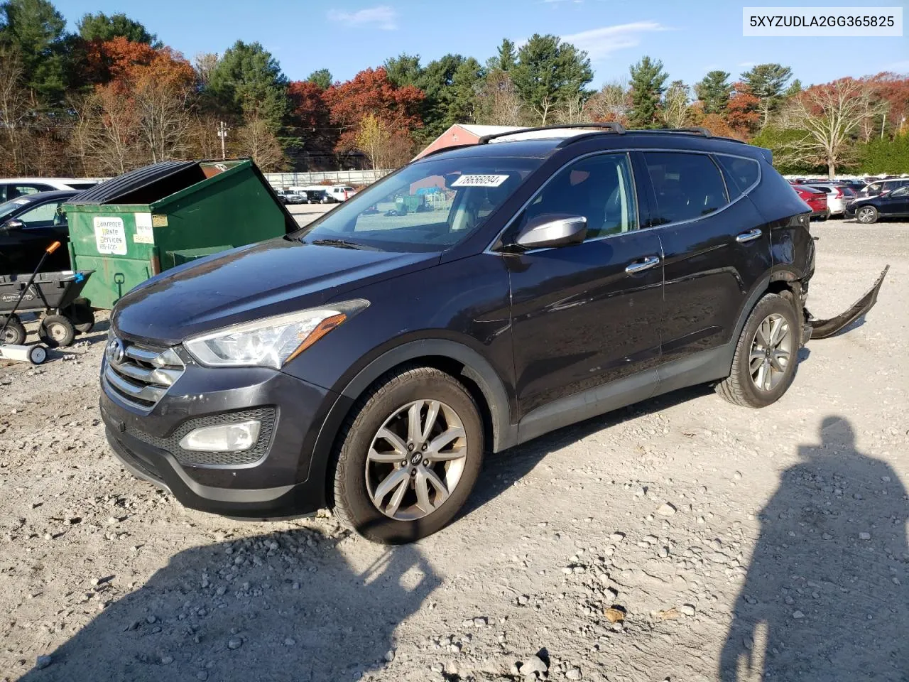 2016 Hyundai Santa Fe Sport VIN: 5XYZUDLA2GG365825 Lot: 78656094