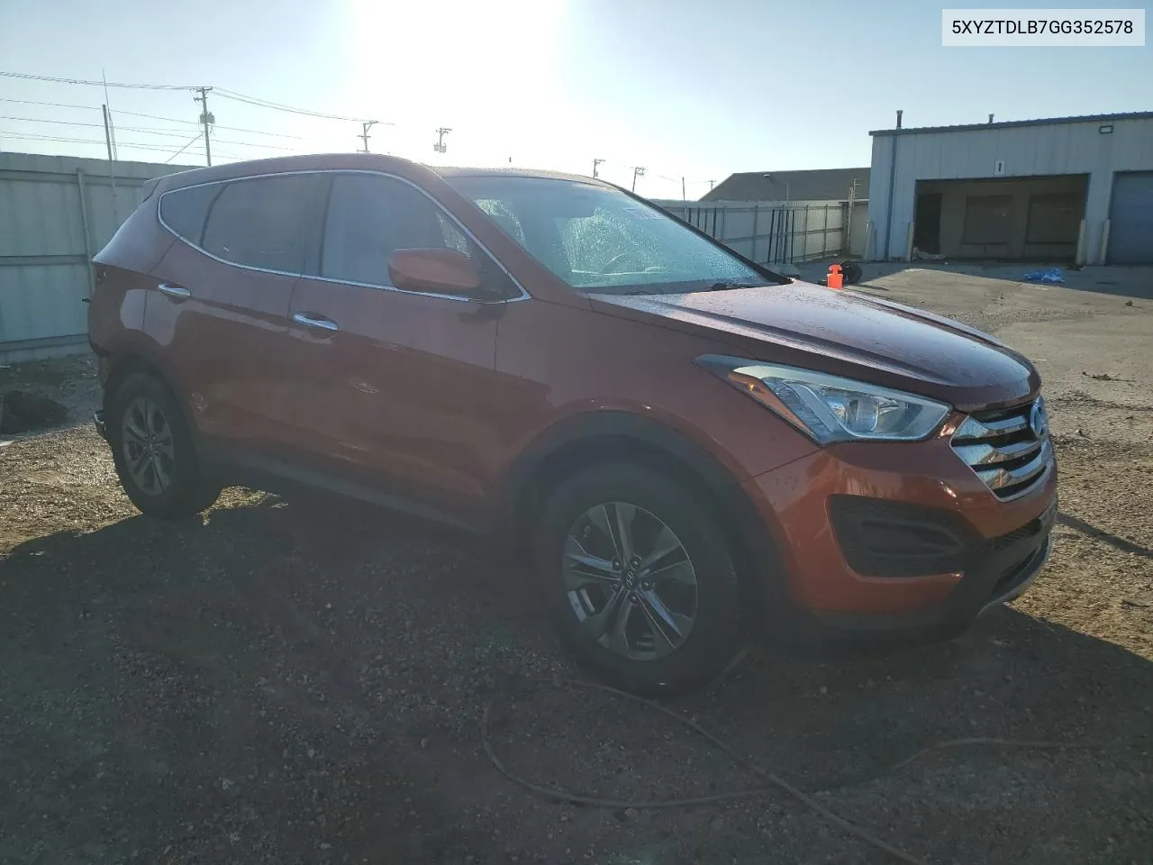 2016 Hyundai Santa Fe Sport VIN: 5XYZTDLB7GG352578 Lot: 78701404