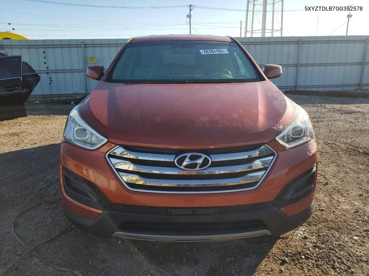 2016 Hyundai Santa Fe Sport VIN: 5XYZTDLB7GG352578 Lot: 78701404