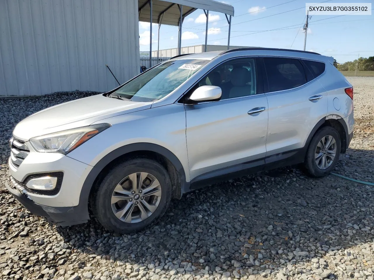 2016 Hyundai Santa Fe Sport VIN: 5XYZU3LB7GG355102 Lot: 79023194