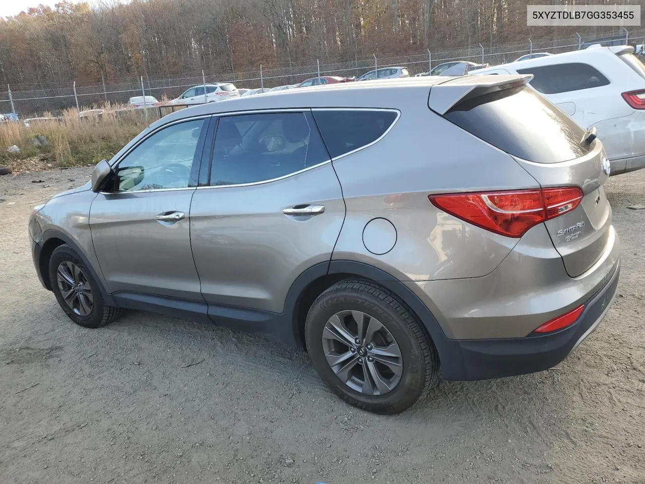 5XYZTDLB7GG353455 2016 Hyundai Santa Fe Sport