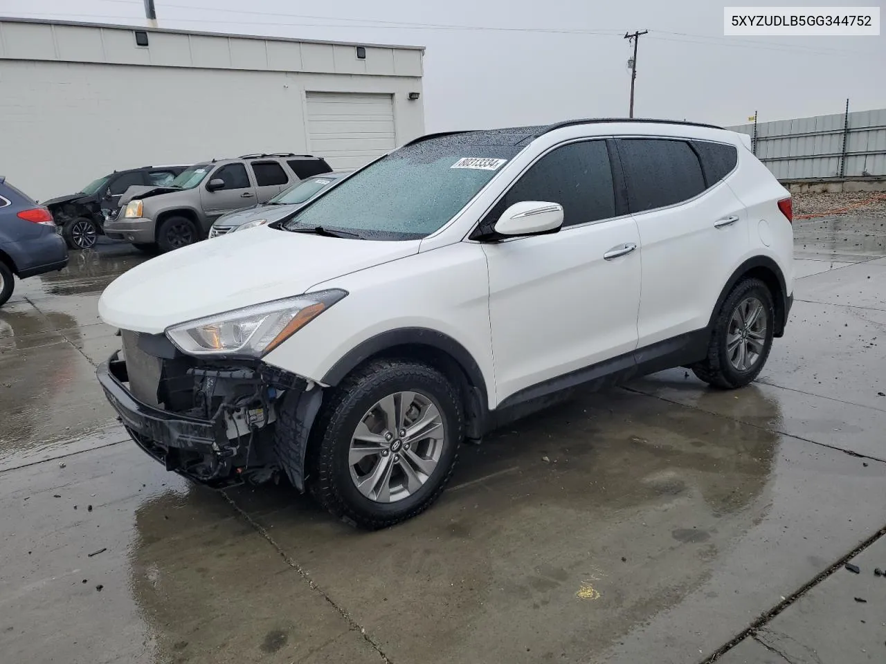 2016 Hyundai Santa Fe Sport VIN: 5XYZUDLB5GG344752 Lot: 80313334