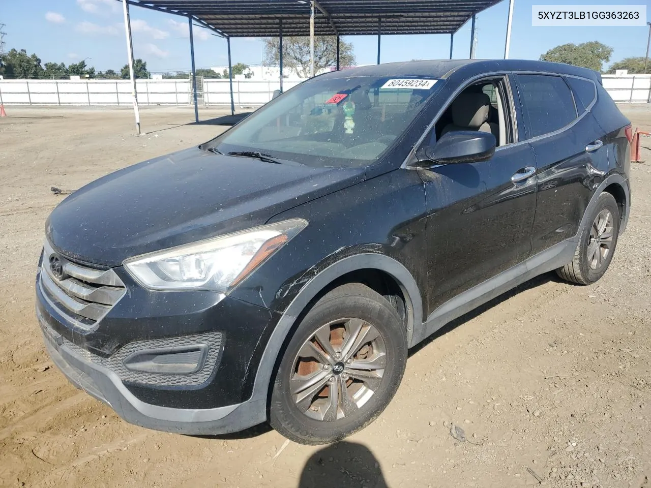 2016 Hyundai Santa Fe Sport VIN: 5XYZT3LB1GG363263 Lot: 80459234