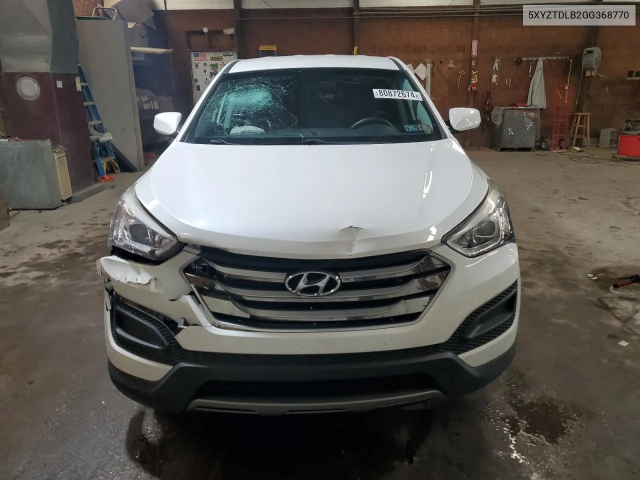 2016 Hyundai Santa Fe Sport VIN: 5XYZTDLB2GG368770 Lot: 80872674