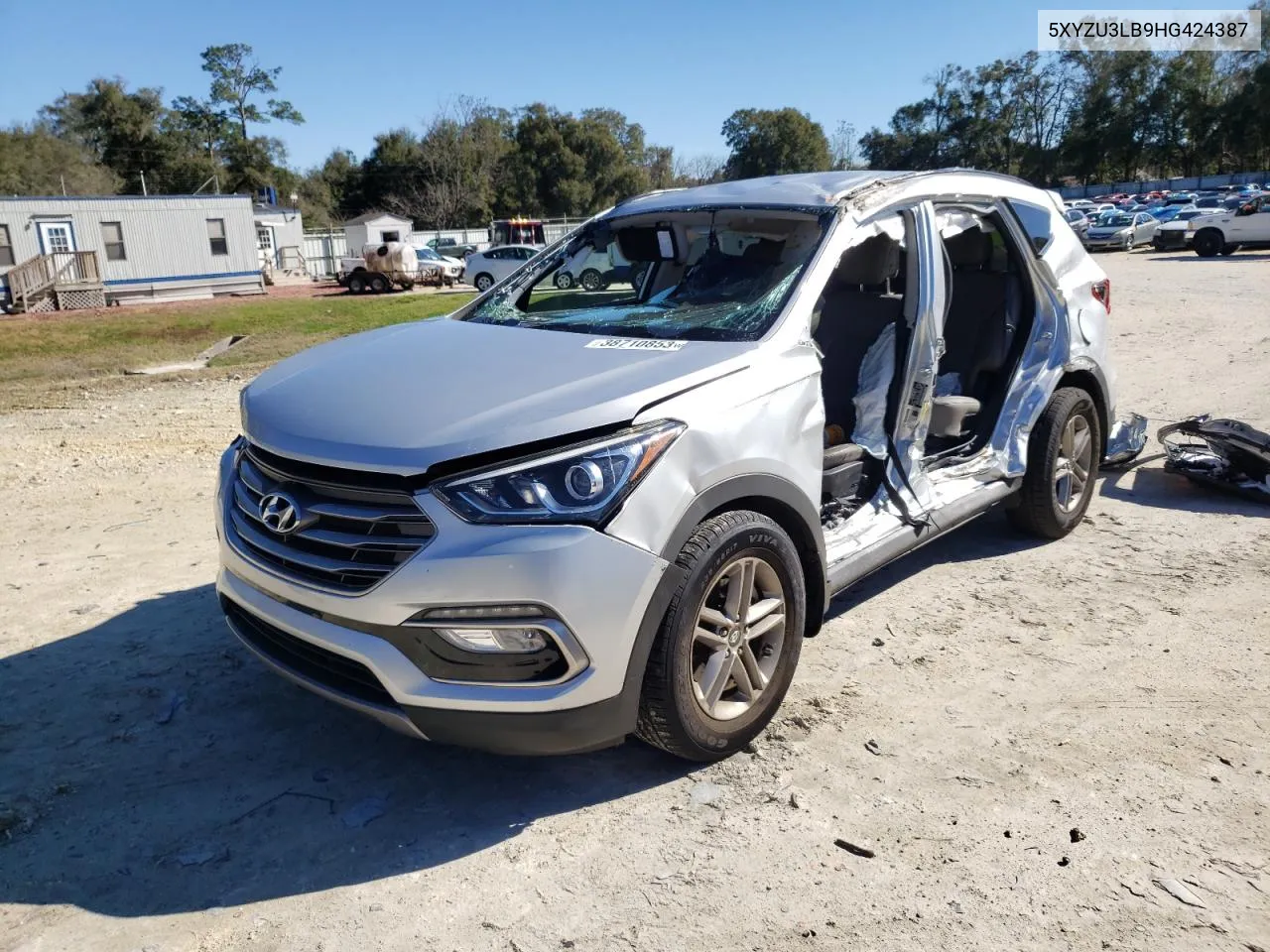 2017 Hyundai Santa Fe Sport VIN: 5XYZU3LB9HG424387 Lot: 38710853