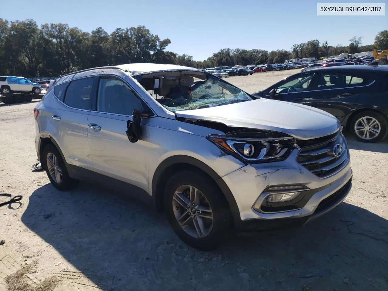 2017 Hyundai Santa Fe Sport VIN: 5XYZU3LB9HG424387 Lot: 38710853