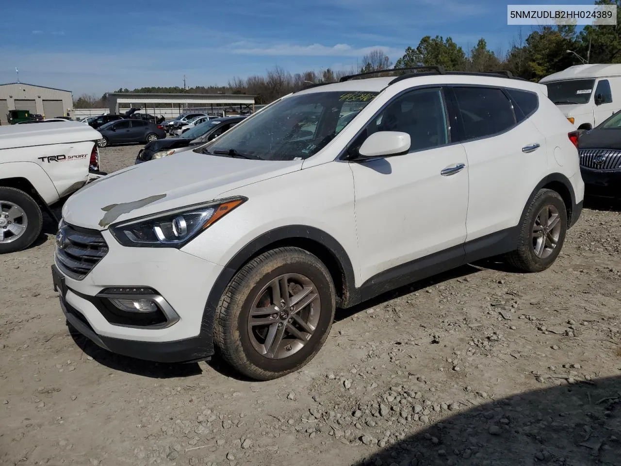 2017 Hyundai Santa Fe Sport VIN: 5NMZUDLB2HH024389 Lot: 41932464