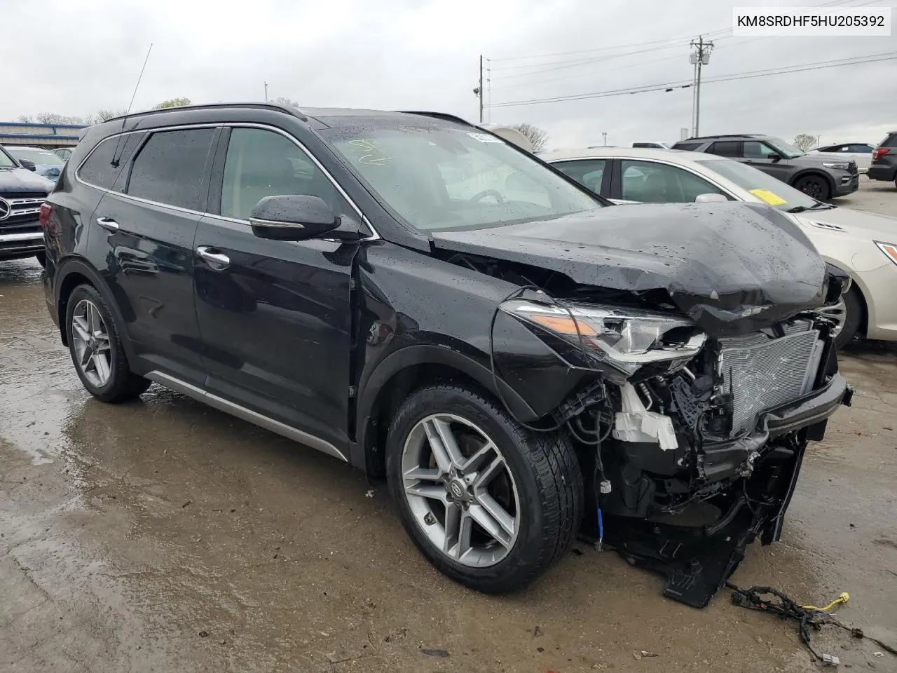 KM8SRDHF5HU205392 2017 Hyundai Santa Fe Se Ultimate