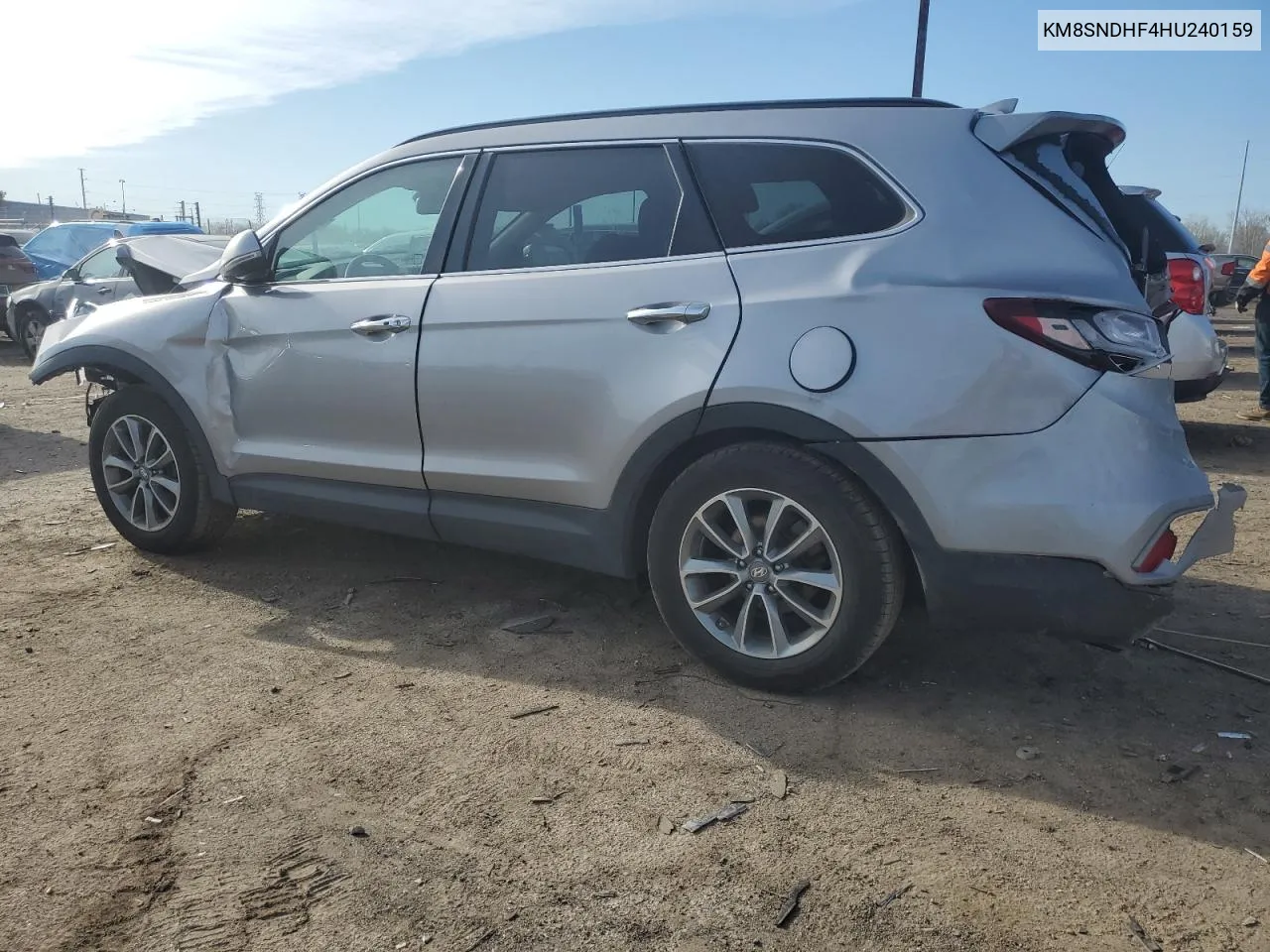 2017 Hyundai Santa Fe Se VIN: KM8SNDHF4HU240159 Lot: 51151904