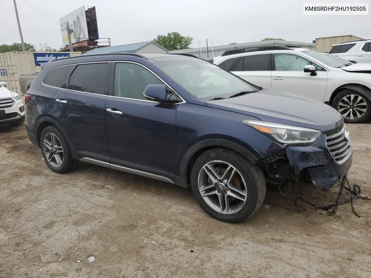 KM8SRDHF2HU192505 2017 Hyundai Santa Fe Se Ultimate