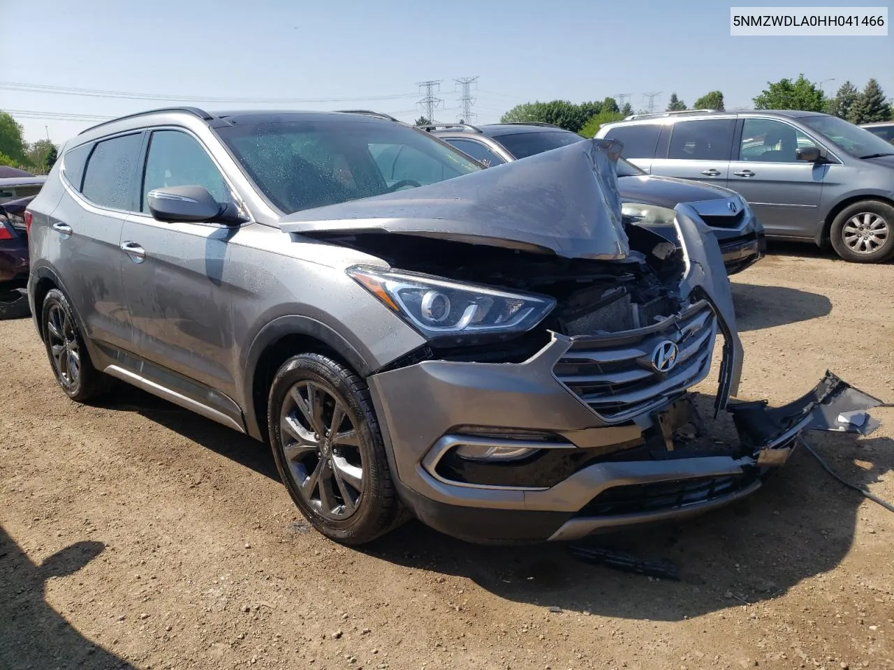 2017 Hyundai Santa Fe Sport VIN: 5NMZWDLA0HH041466 Lot: 55113284