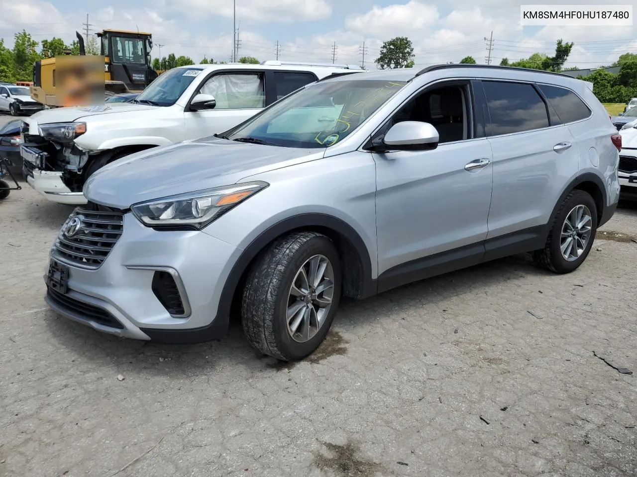 KM8SM4HF0HU187480 2017 Hyundai Santa Fe Se