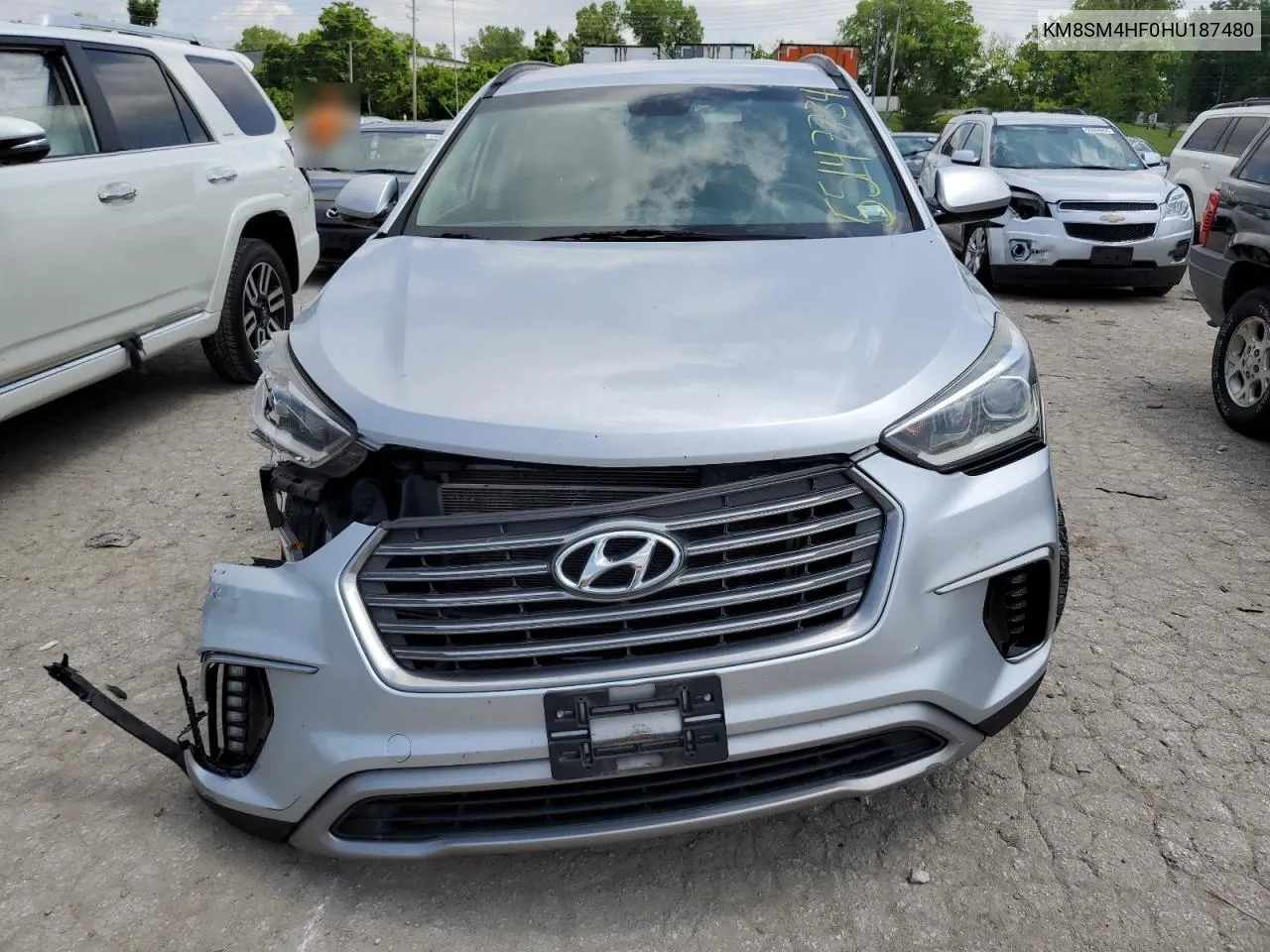 2017 Hyundai Santa Fe Se VIN: KM8SM4HF0HU187480 Lot: 55147734