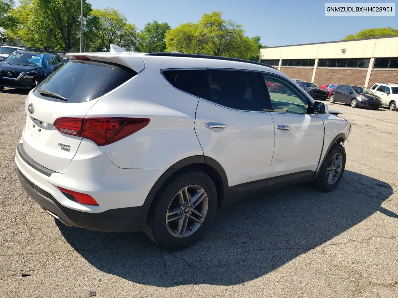 2017 Hyundai Santa Fe Sport VIN: 5NMZUDLBXHH028951 Lot: 55468884