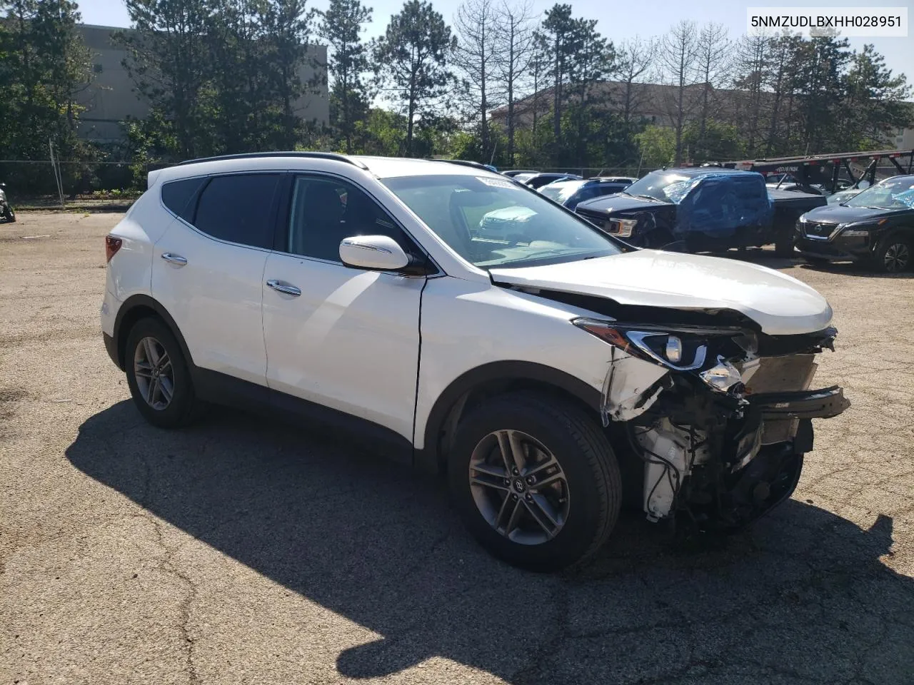 2017 Hyundai Santa Fe Sport VIN: 5NMZUDLBXHH028951 Lot: 55468884