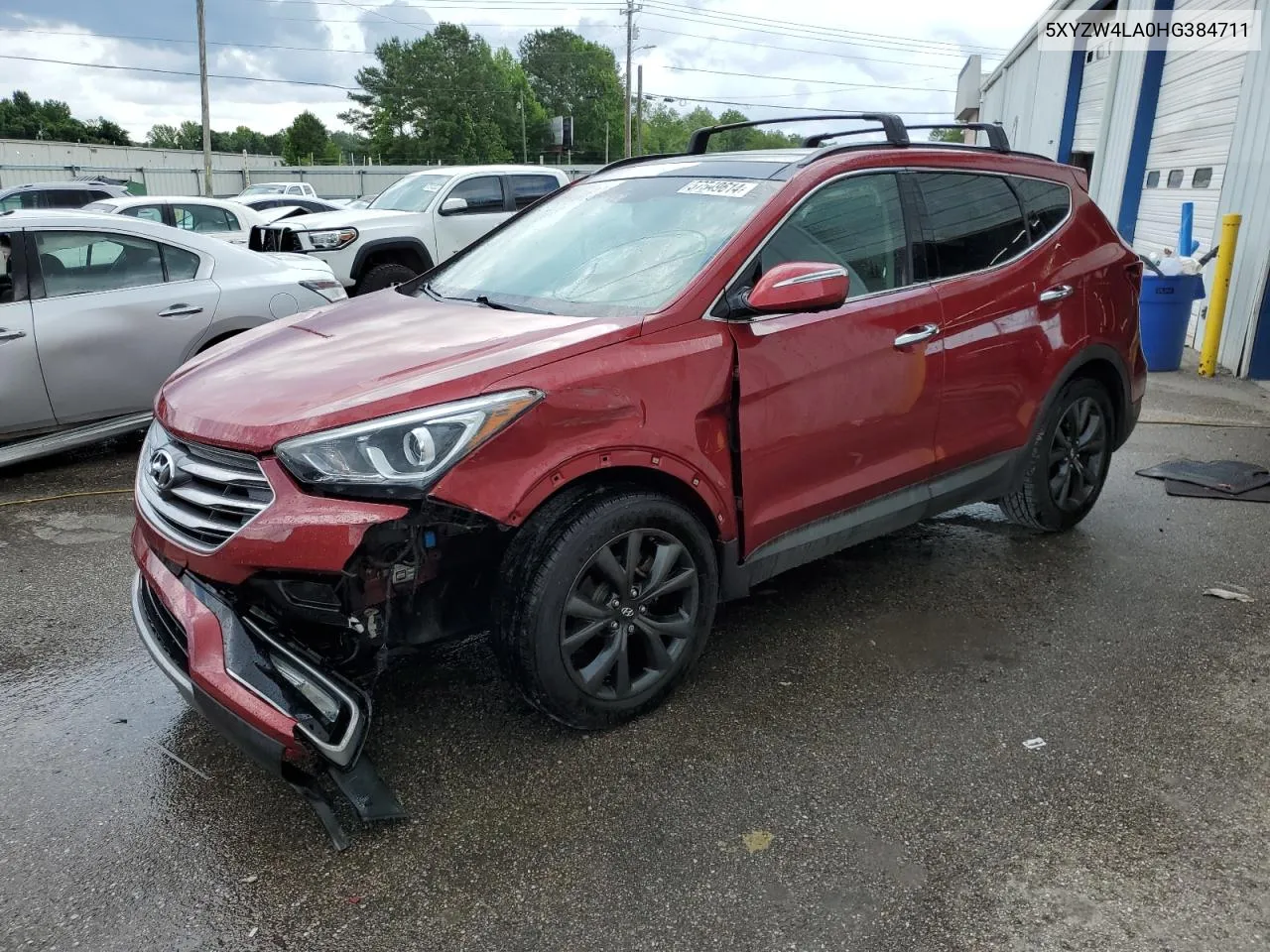 2017 Hyundai Santa Fe Sport VIN: 5XYZW4LA0HG384711 Lot: 57549614