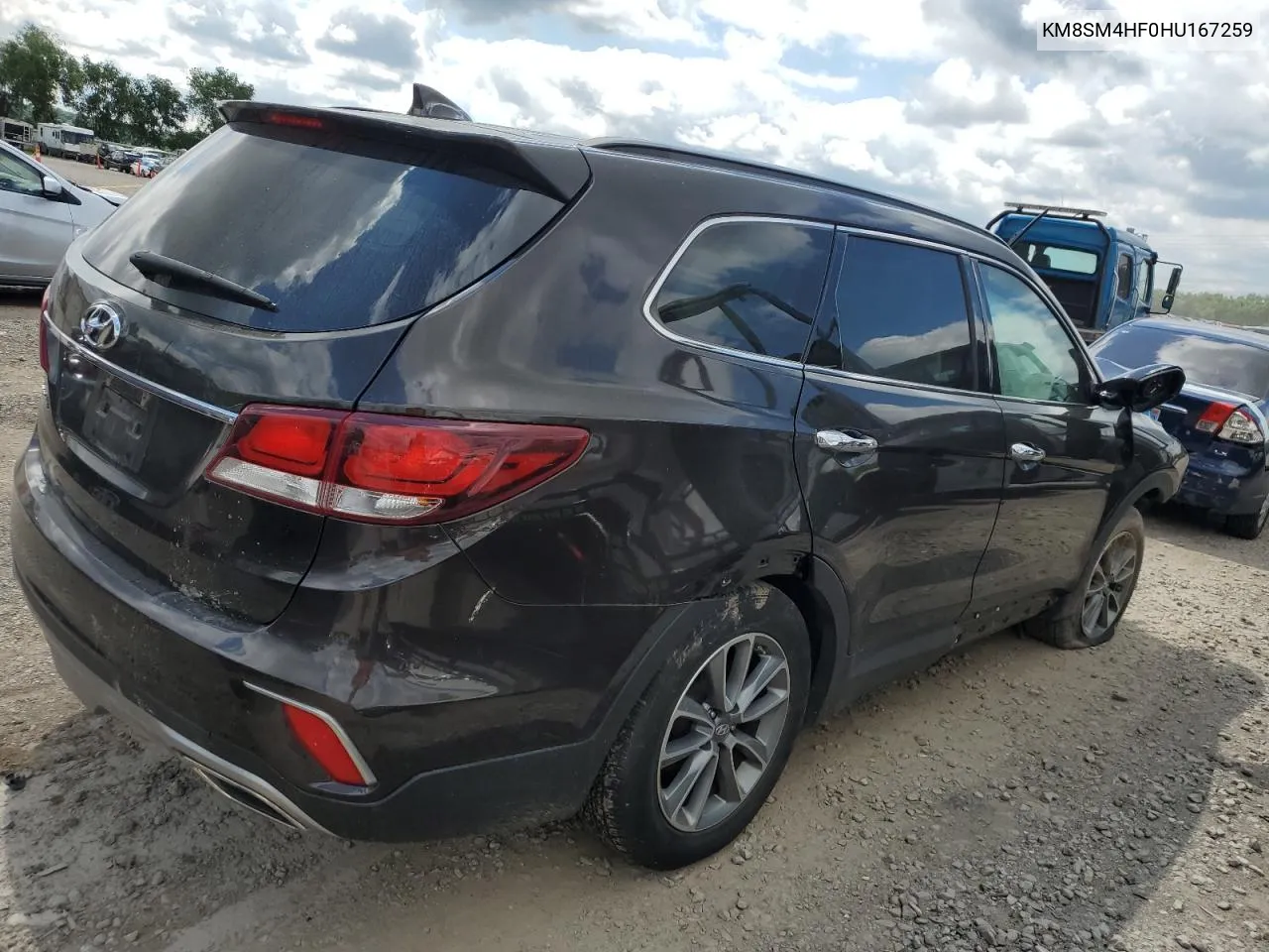 KM8SM4HF0HU167259 2017 Hyundai Santa Fe Se