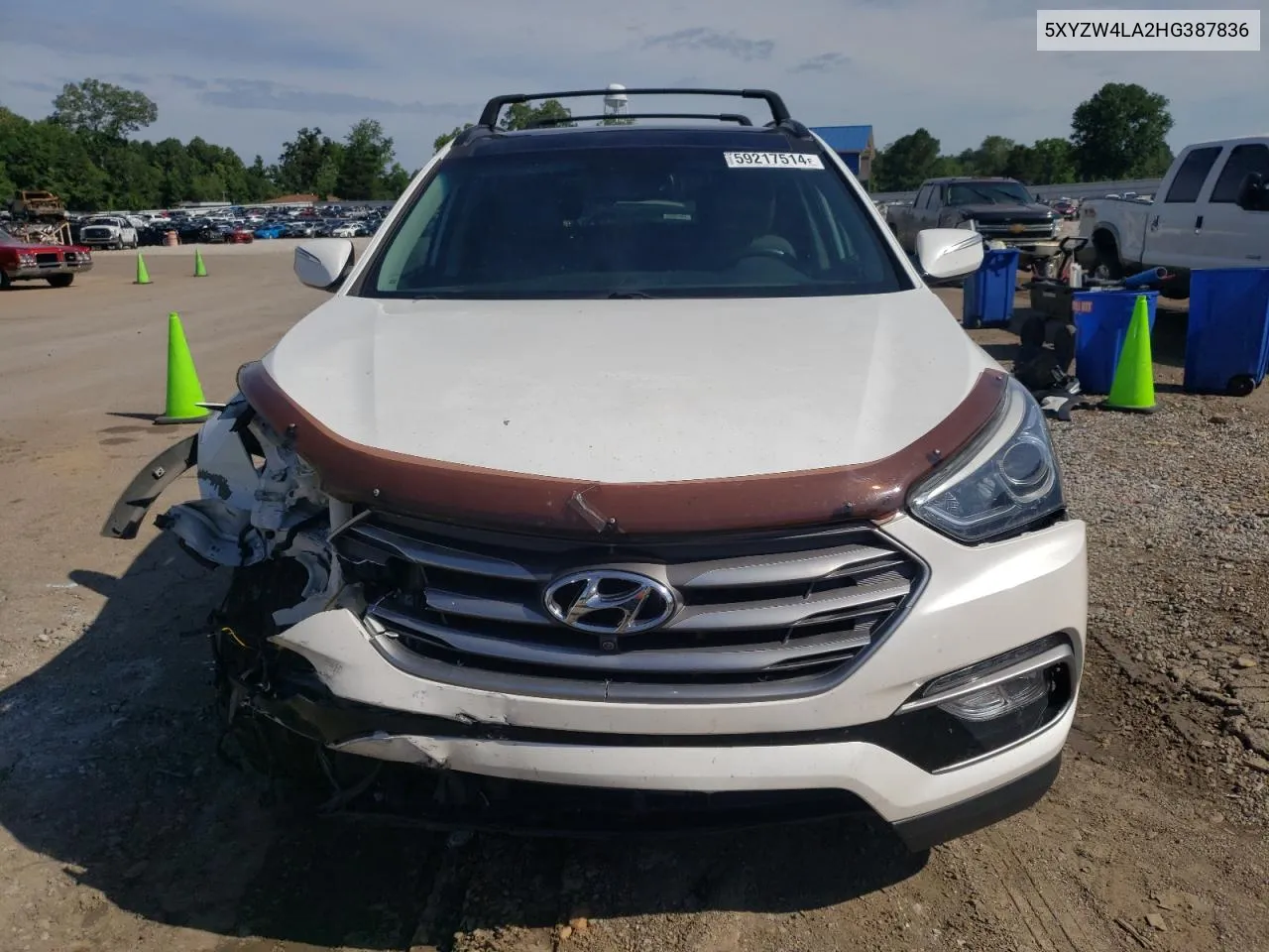 2017 Hyundai Santa Fe Sport VIN: 5XYZW4LA2HG387836 Lot: 59217514