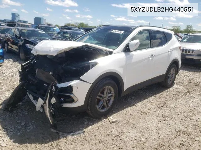 2017 Hyundai Santa Fe Sport VIN: 5XYZUDLB2HG440551 Lot: 60397334