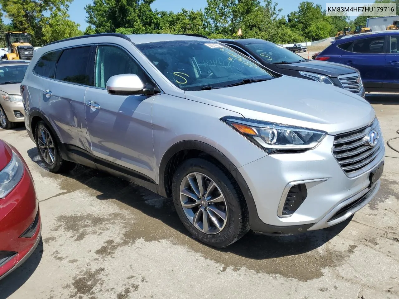 2017 Hyundai Santa Fe Se VIN: KM8SM4HF7HU179716 Lot: 60614984