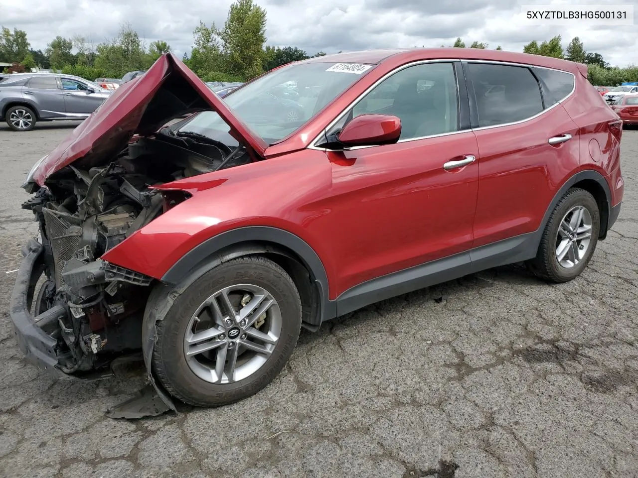 2017 Hyundai Santa Fe Sport VIN: 5XYZTDLB3HG500131 Lot: 61164924