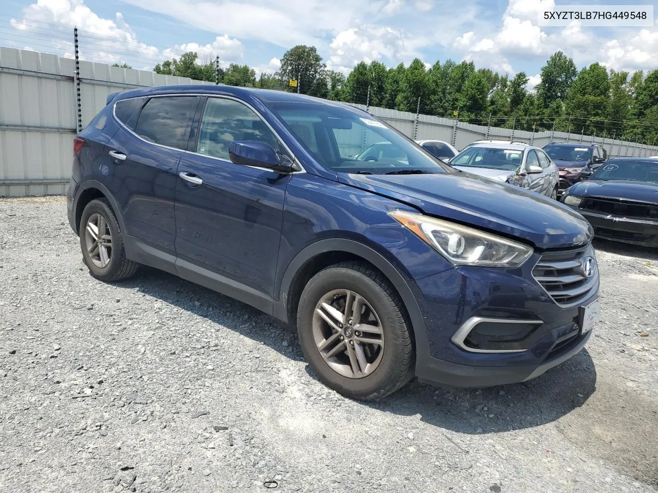 2017 Hyundai Santa Fe Sport VIN: 5XYZT3LB7HG449548 Lot: 62447964