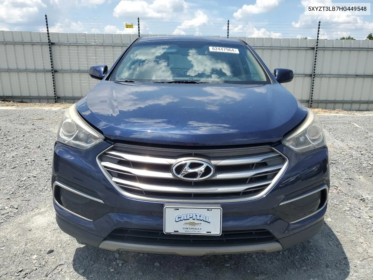 2017 Hyundai Santa Fe Sport VIN: 5XYZT3LB7HG449548 Lot: 62447964